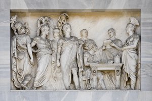 ウィーン会議、平和のアーチの細部、ミラノ、イタリア（大理石 作： Italian School