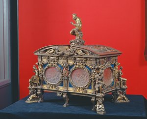 ファルネーゼの胸、セバスティアーノスバリ（fl.1548-61）とジョバンニベルナルドダカステルボロネーゼ、1548（銀とラピスラズリ） 作： Italian School