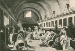スタビアン浴場の女性のフリガダリウム、そのまま（グラビア） 作： Italian School