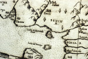 ベニン湾（旧ダホメー）、ギニア湾の一部（Urbano Monteの地図を基に作成 作： Italian School