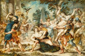 サビーヌ女性のレイプ、1700年頃 作： Italian School