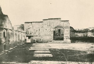 スタビアンバス-そのまま漆喰の中庭（グラビア） 作： Italian School