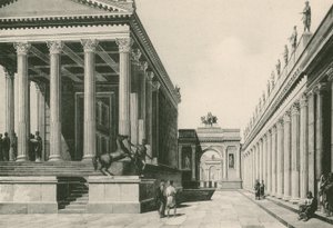 ジョーヴの神殿とネロのアーチがそのまま（グラビア） 作： Italian School