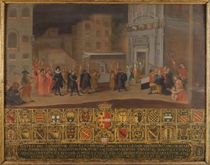 プロヴェンツァーノのマドンナの遺跡の翻訳、1610 作： Italian School