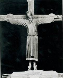 おそらくニコデモ（fl.1150-66）（木材）によって始められたVolto Santo 作： Italian School