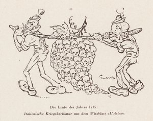 1915年の収穫（リトグラフ） 作： Italian School