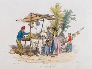 トロンナーロ（ヌガーの販売者）（彫刻 作： Italian School