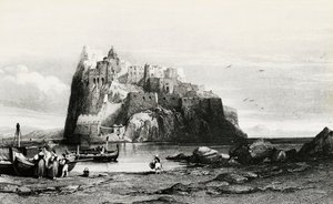 イスキア島の眺め、彫刻、イタリア 作： Italian School