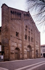 サン・ミケーレ・マッジョーレ教会のファサードの眺め 作： Italian School
