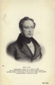 ヴィンチェンツォベリーニ、イタリアのオペラ作曲家（1801-1835） 作： Italian School