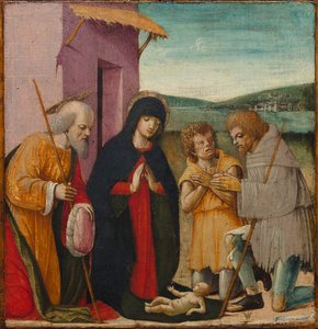 羊飼いの礼拝 作： Italy, 15th century