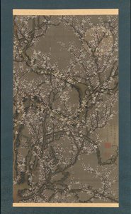 白梅と月、1755年。 作： Ito Jakuchu