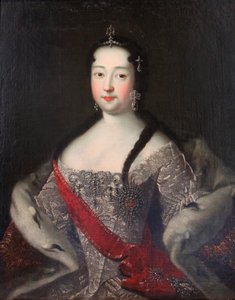 ツァレヴナ アンナ ペトロヴナの肖像、1740 年代。 作： Ivan Adolsky