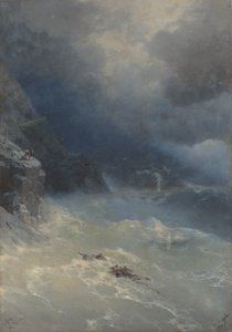 綾の岬の嵐