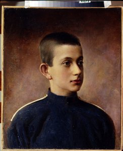 ロシアの大公コンスタンティン・ニコラエヴィッチの肖像 (1827-1892)。 (ロシア大公コンスタンチン・ニコラエヴィッチの肖像)。 10 代の肖像画。 Ivan Alexeevich Tyurin (1824-1904) による絵画、キャンバスに油彩。 19世紀のロシア美術。 佐手中央ナ 作： Ivan Alekseevich Tyurin