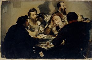 Cardsharps、1870年代 作： Ivan Alexandrovich Kalganov