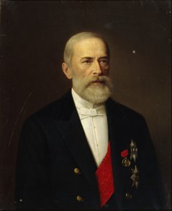 ニコライ・クリスティアノヴィチ・ブンゲの肖像 1823-1895, 1887 作： Ivan Alexeevich Tyurin