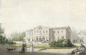 邸宅プリユティノ、1830 作： Ivan Alexeyevich Ivanov