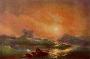 第9波、1850年、1965年。 作： Ivan Ayvazovsky