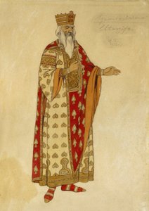 ミハイル・イーゴリ・グリンカ（1804-1857）のオペラ「ルスランとリュドミーラ」の衣装企画。 Ivan Yakolevich Bilibin（ビリビン）（1876-1942）による絵画 作： Ivan Yakovlevich Bilibin