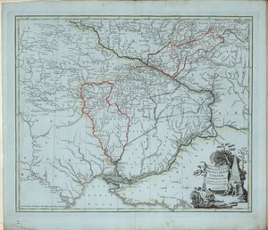 ノヴォロシースク県の一般地図、1779年。 作： Ivan Ivanovich Islenyev