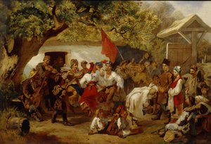 結婚祝い、1860 作： Ivan Ivanovich Sokolov