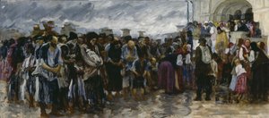 教会の物乞い、1889年 作： Ivan Ivanovich Tvorozhnikov