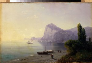 La forteresse de Sudak (ウクライナ) (Sudak, Fortress). Peinture de Ivan Konstantinovich Aivazovsky (Ivan Konstantinovich Aivazovsky) 作： Ivan Konstantinovich Aivazovsky