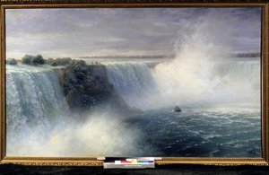 「ナイアガラの滝」 イヴァン・アイヴァゾフスキー (1817-1900) 作 1892年 ベラルーシ共和国国立美術館、ミンスク