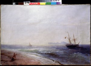 Líle de Tzapri (イタリア) (Tzapri アイスランド)。 Peinture de Ivan Konstantinovich Aivazosky (Ivan Konstantinovich Aivazovsky) 作： Ivan Konstantinovich Aivazovsky
