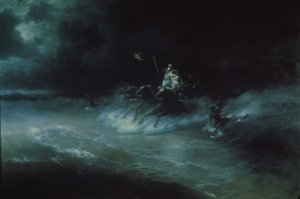 ポセイドンは海を旅する1894 作： Ivan Konstantinovich Aivazovsky