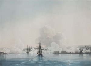セヴァストポリ。コンスタンティン砦。ニコラス砦、1850年代 作： Ivan Konstantinovich Aivazovsky