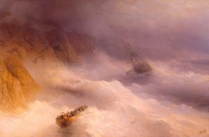 アイジャ岬の嵐 作： Ivan Konstantinovich Aivazovsky