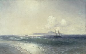 タリン港、1898 作： Ivan Konstantinovich Aivazovsky