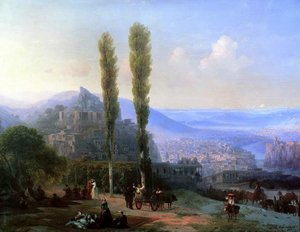 ティフリスの眺め、1869 年。 作： Ivan Konstantinovich Aivazovsky