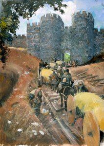 ビーストン城、c13世紀、c1990-2010 作： Ivan Lapper