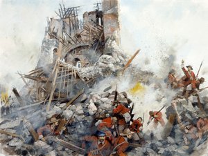 キープの破壊、イギリス内戦、スカボロー城、1645年、c1990-2010