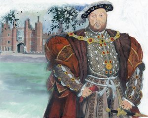 イングランド王ヘンリー8世、ハンス・ホルベイン作のヘンリーの肖像画に基づく（イギリス 作： イヴァン・ラッパー