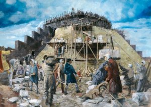 トットネス城、14 世紀、1990 ～ 2010 年 作： Ivan Lapper