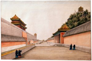 「中国のスケッチ、北京の冬の宮殿」、c1804-c1806 作： Ivan Petrovich Alexandrov