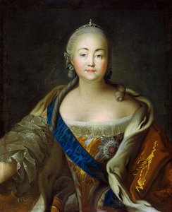 皇后エリザベートの肖像 1709 ～ 1762 年、1750 年代 ～ 1760 年代。 作： Ivan Petrovich Argunov