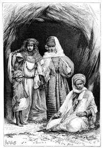 クミール人の男性と女性と子供、北アフリカ、1895年。 作： Ivan Pranishnikoff