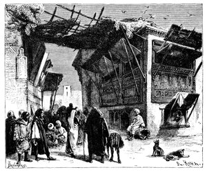 1895年、モロッコのフェズにある学校。 作： Ivan Pranishnikoff