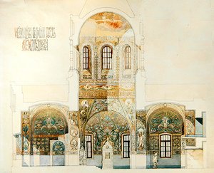 メドベニコワ邸の教会の設計 作： Ivan Sergeyevich Kuznetsov