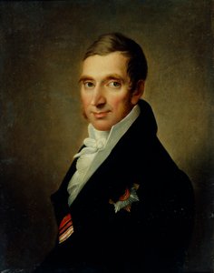 医師ヨハン・ゲオルク・フォン・リュールの肖像 1768-1846, 1823 作： Ivan Vasilyevich Luchaninov