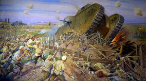 カホフカの近くでの戦車の捕獲」1927年   作： Ivan Vladimirov