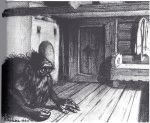 ドモヴォイ、1934 作： Ivan Yakovlevich Bilibin