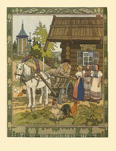 おとぎ話のイラストファイニストの鷹、1901-1902 作： Ivan Yakovlevich Bilibin