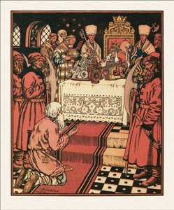 漁師と魚の物語への挿絵、1933 作： Ivan Yakovlevich Bilibin