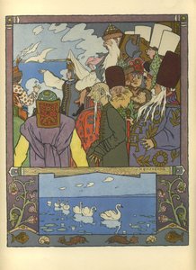イヴァンツァレビッチとカエルの王女、1901 作： Ivan Yakovlevich Bilibin